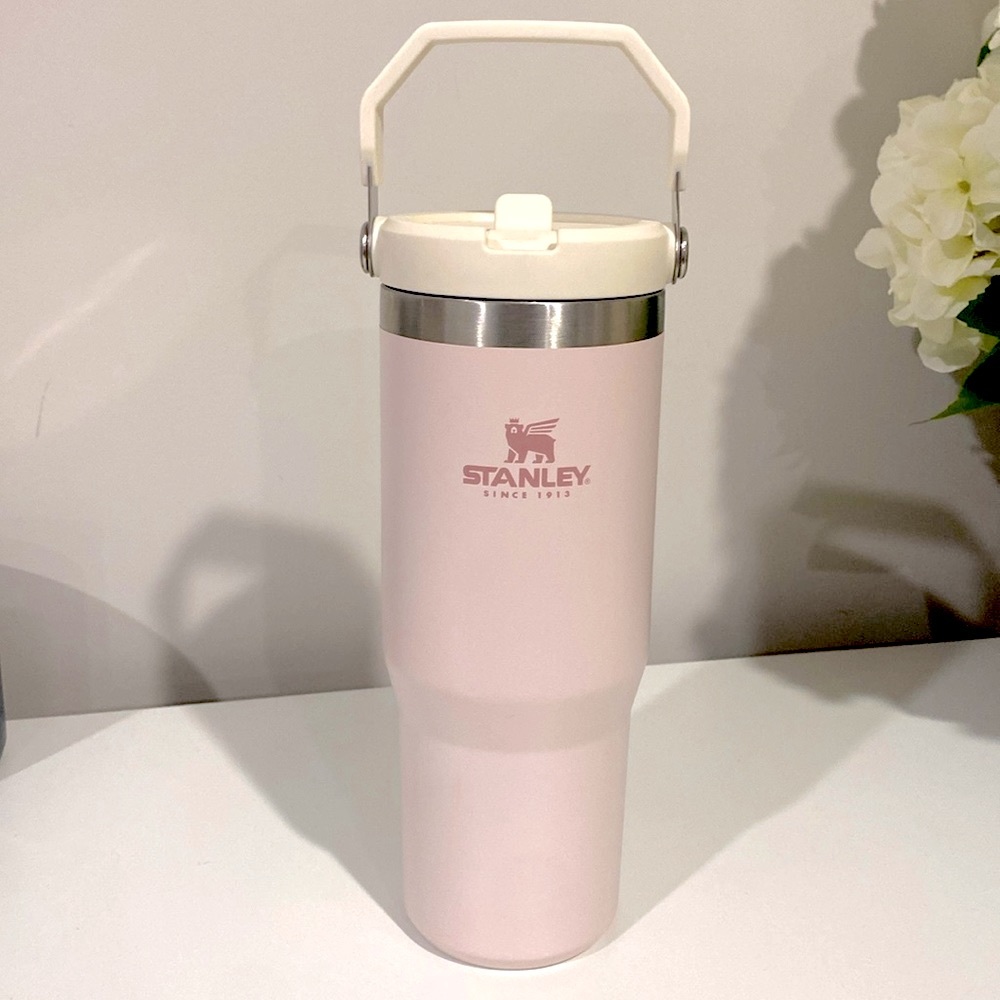 Stanley | Dining | Stanley 3 Oz Rose Quartz Glow Ice Flow Flip Straw Tumbler  With Handle | Poshmark